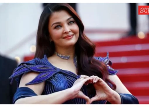 Aishwarya Rai Bachchan looking thoughtful, perhaps giving advice to young actors.