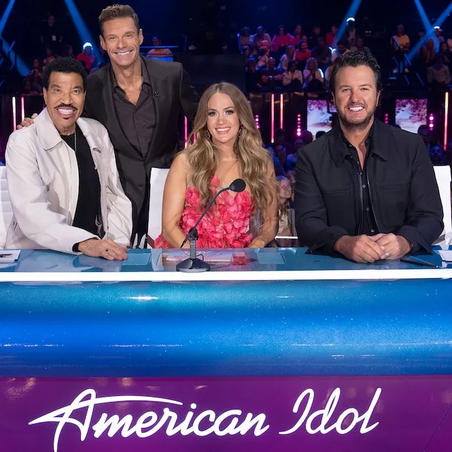 Hannah Harper celebrating her win on the American Idol stage.