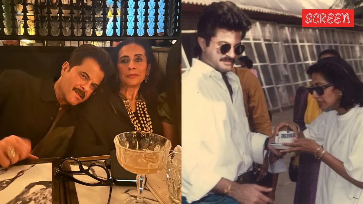 Anil Kapoor and Sunita Kapoor smiling together.