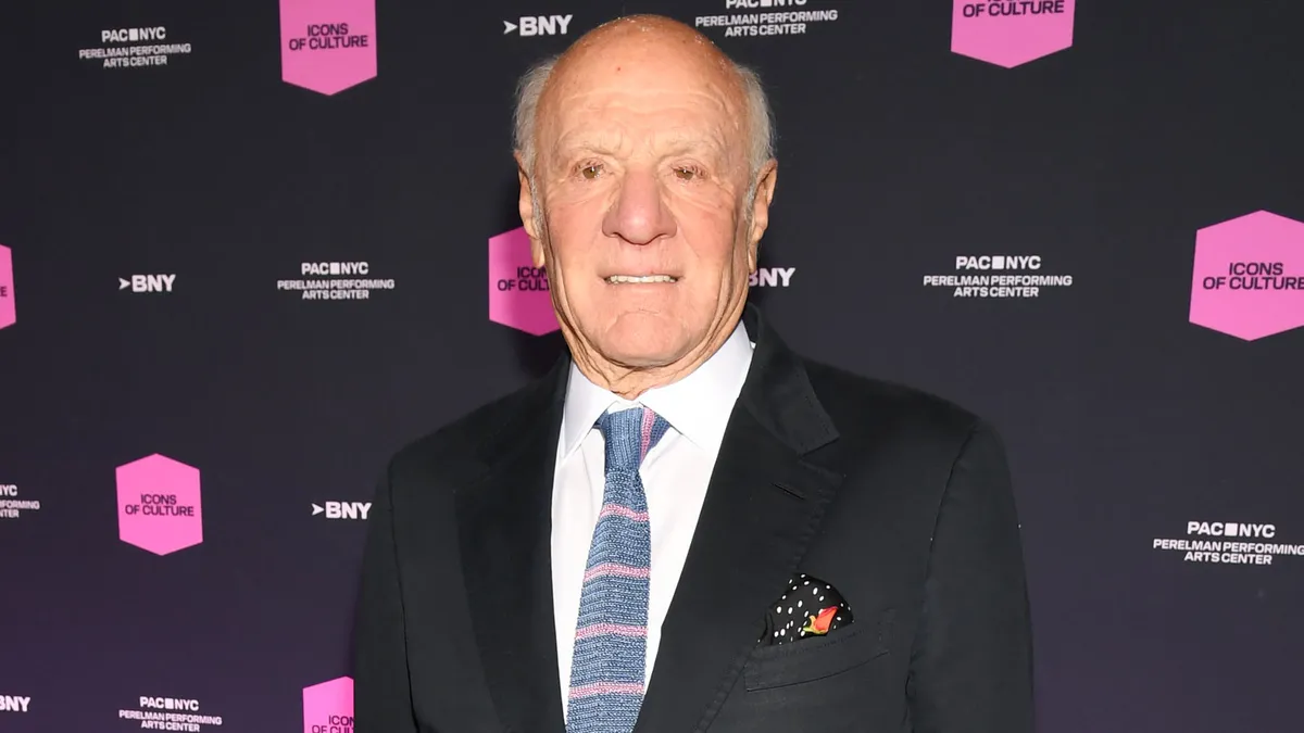 A photo of Barry Diller speaking at a media festival