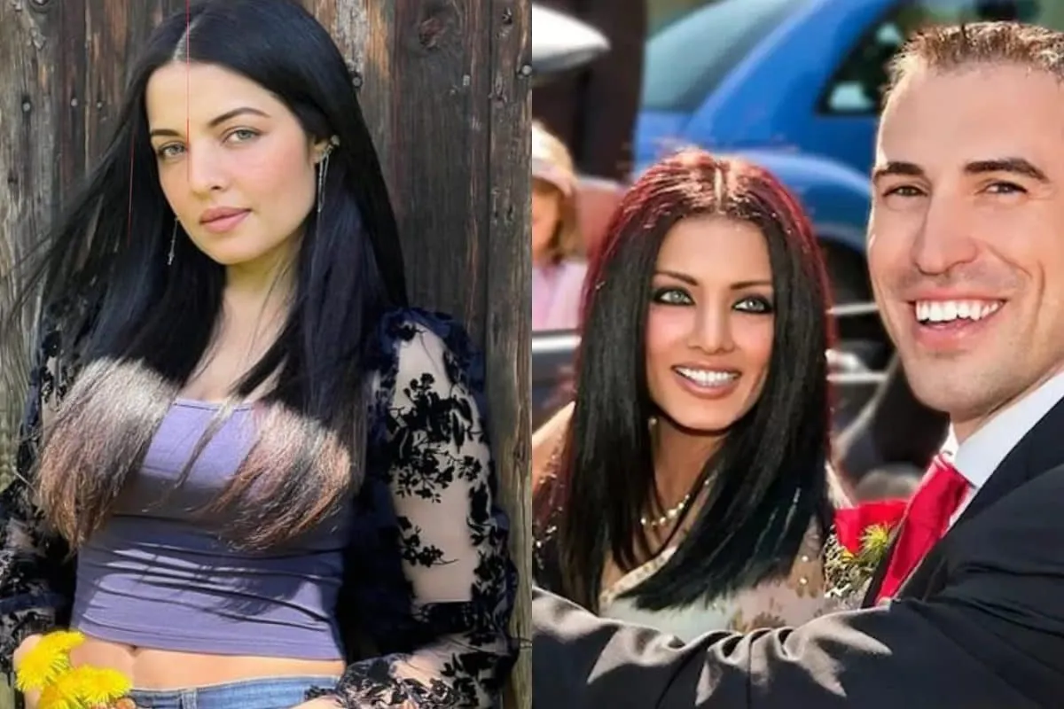 Photo of Celina Jaitly and her husband Peter Haag.
