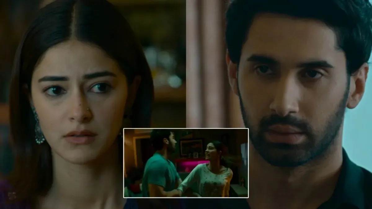 Aarav and Chandni from Chand Mera Dil looking at each other lovingly, possibly at a wedding.