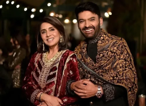Poster for the movie Daadi Ki Shaadi featuring Neetu Kapoor and Kapil Sharma.