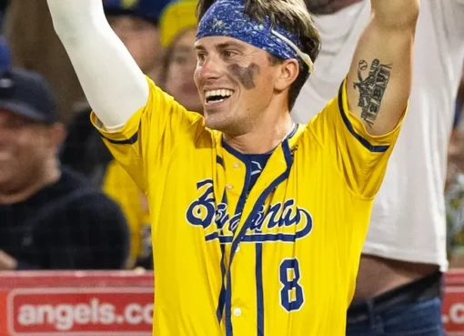 Jackson Olson in a baseball uniform.