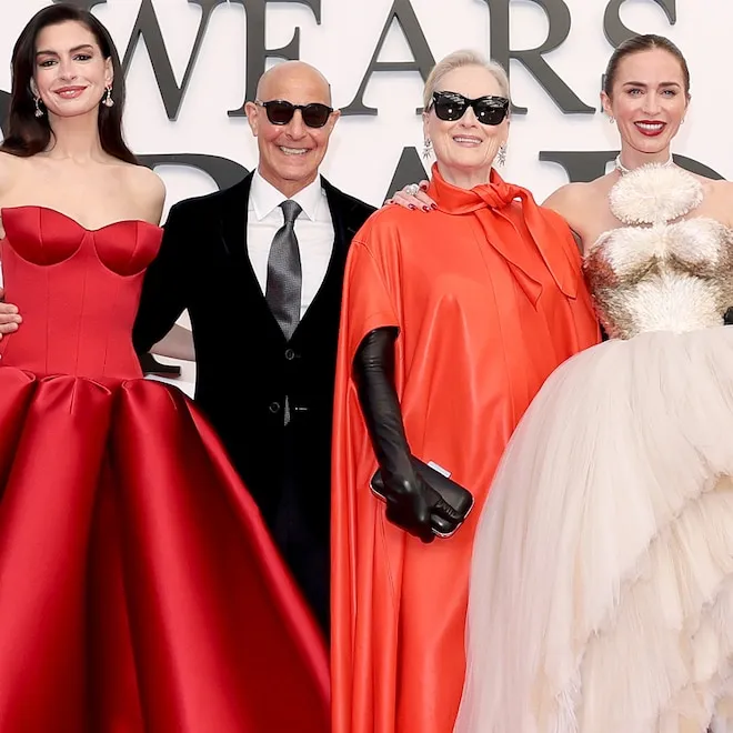 A still from The Devil Wears Prada showing Miranda Priestly and Andy Sachs.