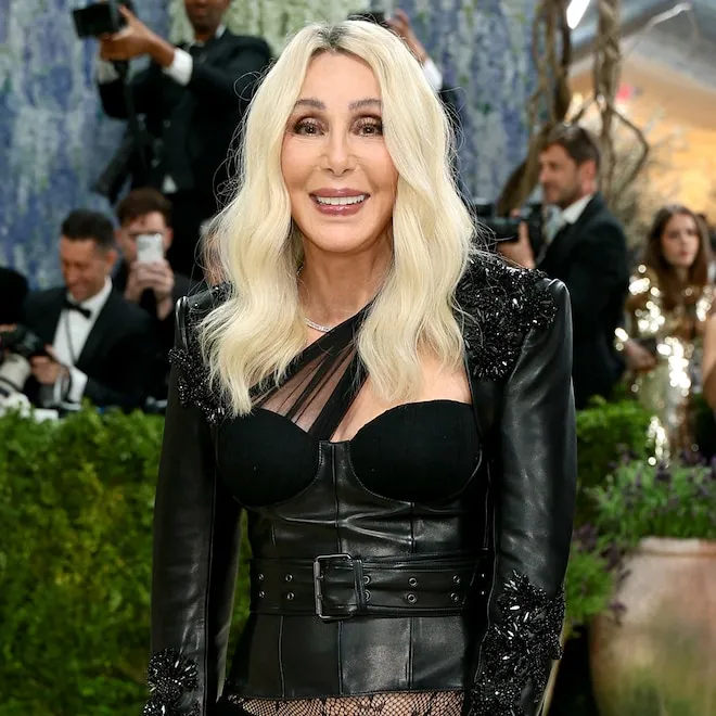 A picture of Cher smiling.