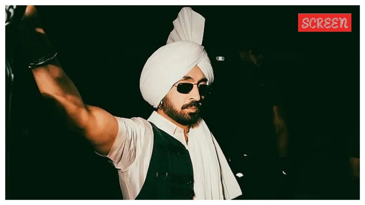 Photo of Diljit Dosanjh looking concerned.