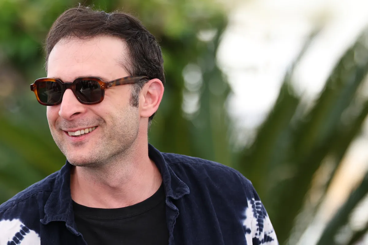 Director Arthur Harari at a press conference.