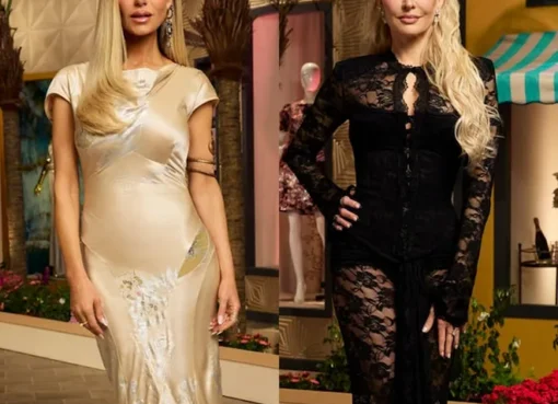 Dorit Kemsley and Erika Jayne talking during an event