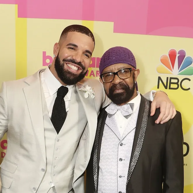 Drake and his father, Dennis Graham.