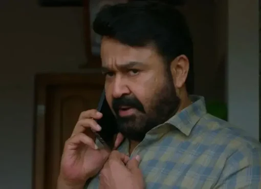 A movie poster for Drishyam 3 showing Ajay Devgn with an intense, thoughtful expression.