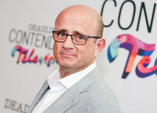 Eric Kripke speaking at a panel for the TV show The Boys