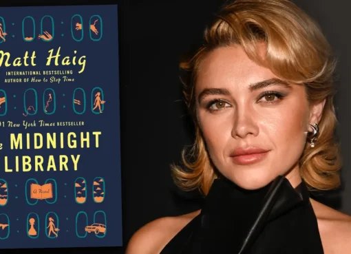 Actress Florence Pugh looking thoughtful at a red carpet event