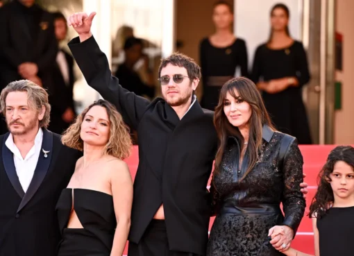 Cannes Film Festival audience cheering and applauding.