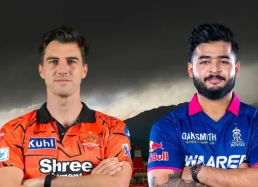 Cricket players in action during an IPL match.