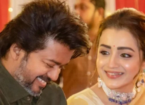 Split image of singer Suchitra and actress Trisha Krishnan.