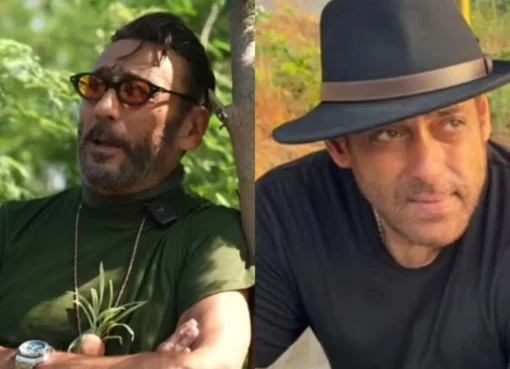 Jackie Shroff and Salman Khan smiling together at an event.
