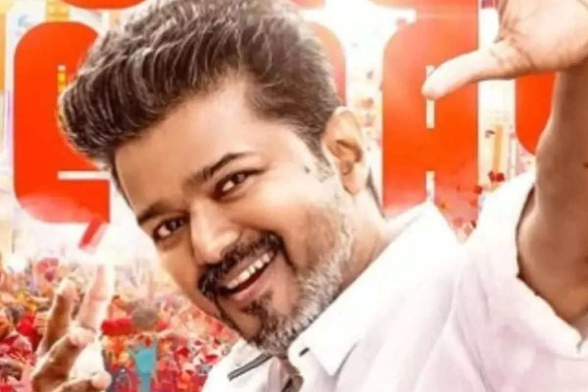 Thalapathy Vijay looking concerned, likely from a film scene.