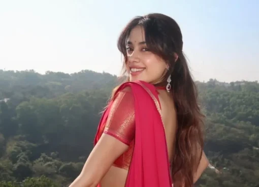 Janhvi Kapoor looking thoughtful during a podcast interview