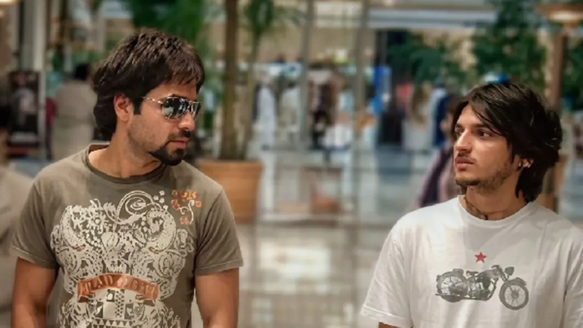 Emraan Hashmi in a still from a movie, looking intense and captivating.