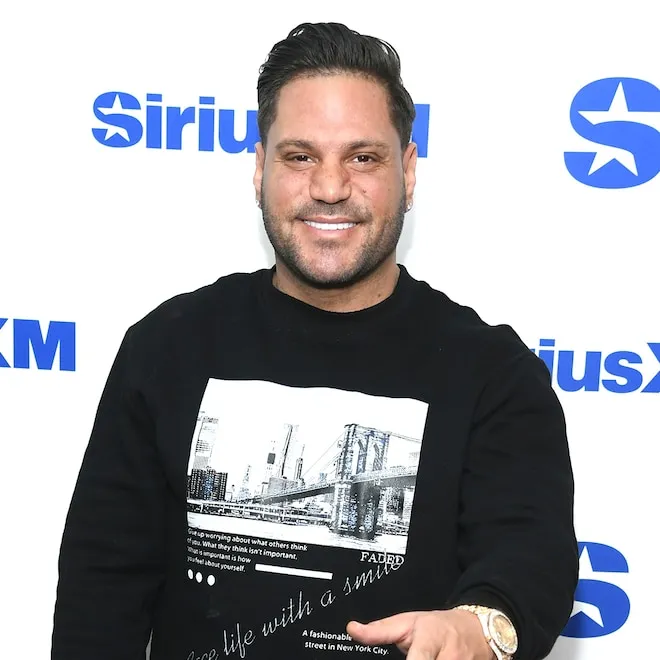 Ronnie Ortiz-Magro from Jersey Shore in a serious, reflective moment.