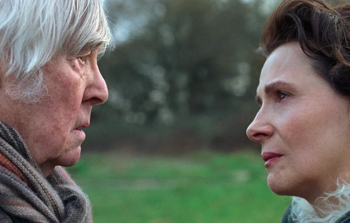 Juliette Binoche and Tom Courtenay in a scene from 'Queen At Sea'.