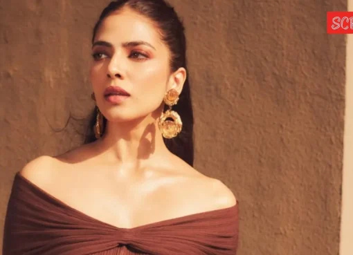Malavika Mohanan speaking at an event, looking thoughtful and direct.