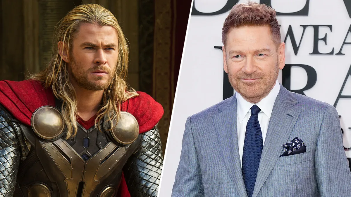 Kenneth Branagh smiling