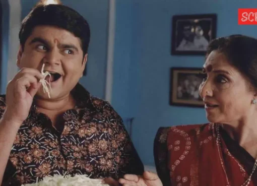 Deven Bhojani looking surprised after eating a chicken sandwich by mistake.