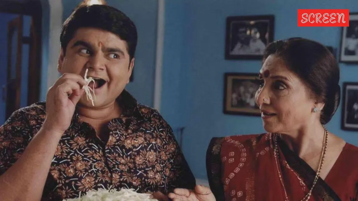 Deven Bhojani looking surprised after eating a chicken sandwich by mistake.