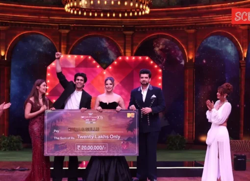 Gullu and Kaira celebrating their win on MTV Splitsvilla X6.