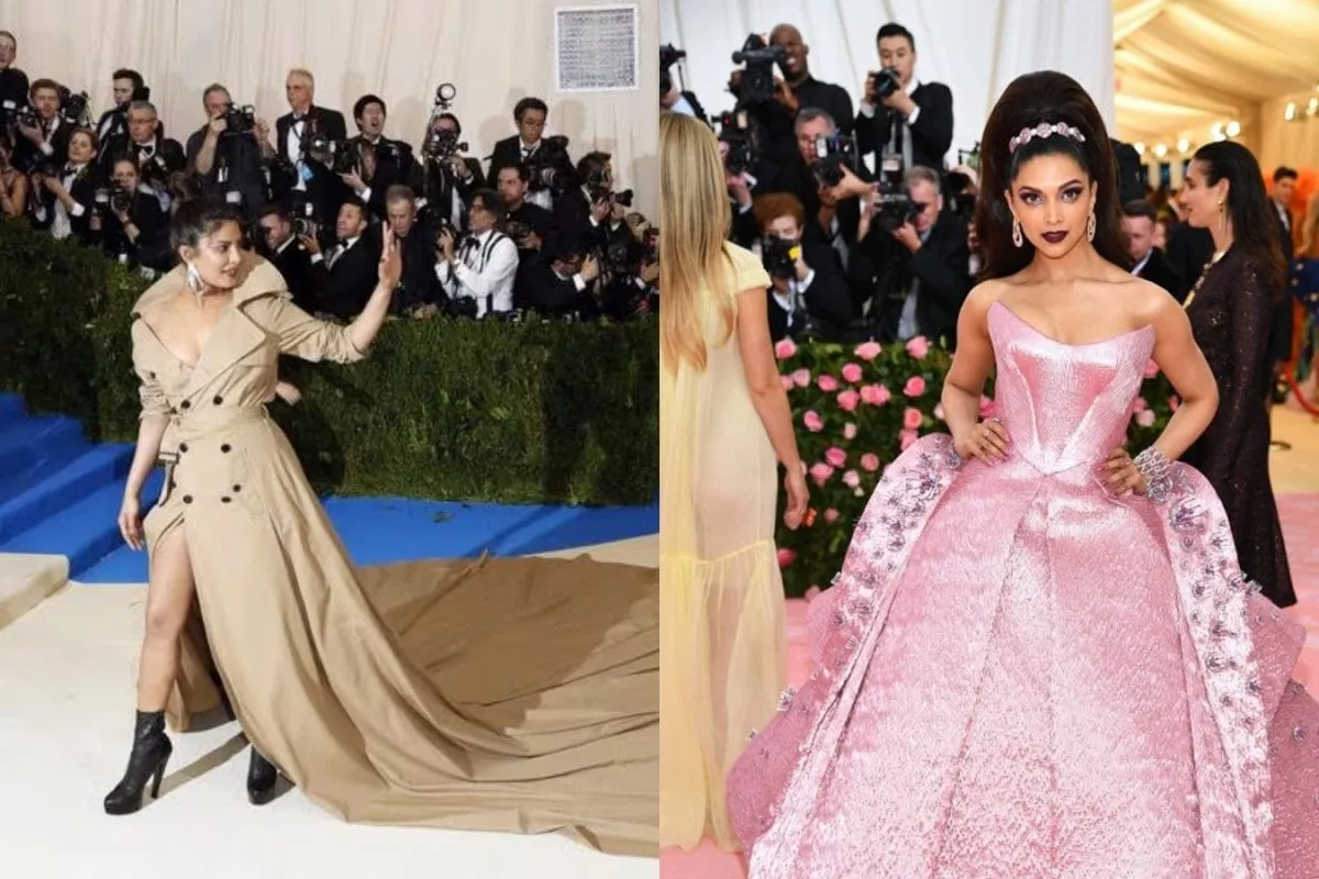 A bright and colorful view of a red carpet event with photographers and fashion