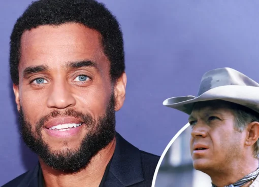 Michael Ealy looking sharp and ready for his new Western role
