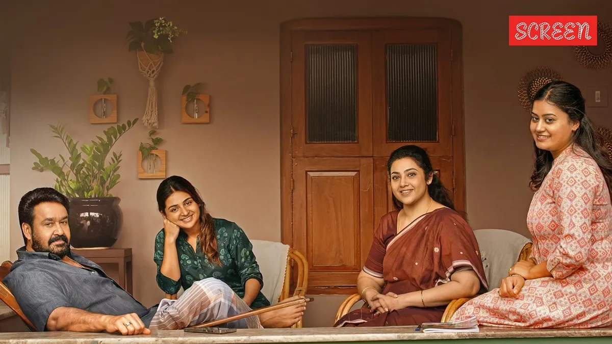 Mohanlal from Drishyam 3 looking serious, perhaps in a dramatic scene.