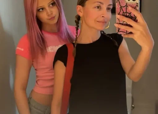 Nicole Richie and Kate Madden smiling together outdoors.