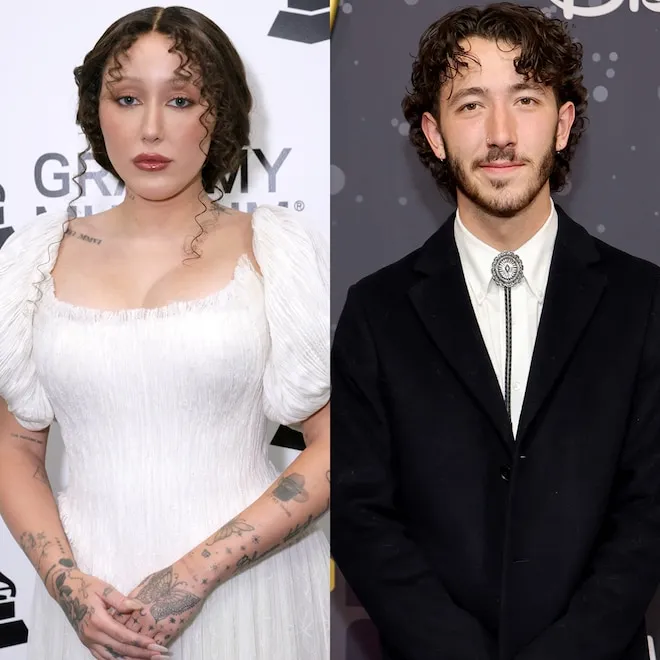 Noah Cyrus and Franklin Jonas smiling and showing off their matching tattoos.