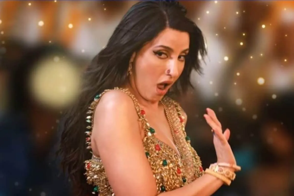 Nora Fatehi performing a dance.