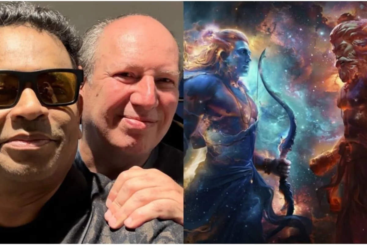 AR Rahman and Hans Zimmer, two famous music composers, smiling.