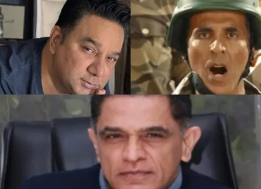Akshay Kumar, Firoz Nadiadwala, and Ahmed Khan smiling, ready for 'Welcome to the Jungle' reunion.