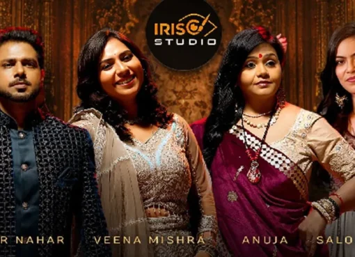 Saloni Saaz singing the track 'Jogan' for Iris Studio.
