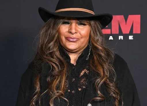 Pam Grier smiling confidently