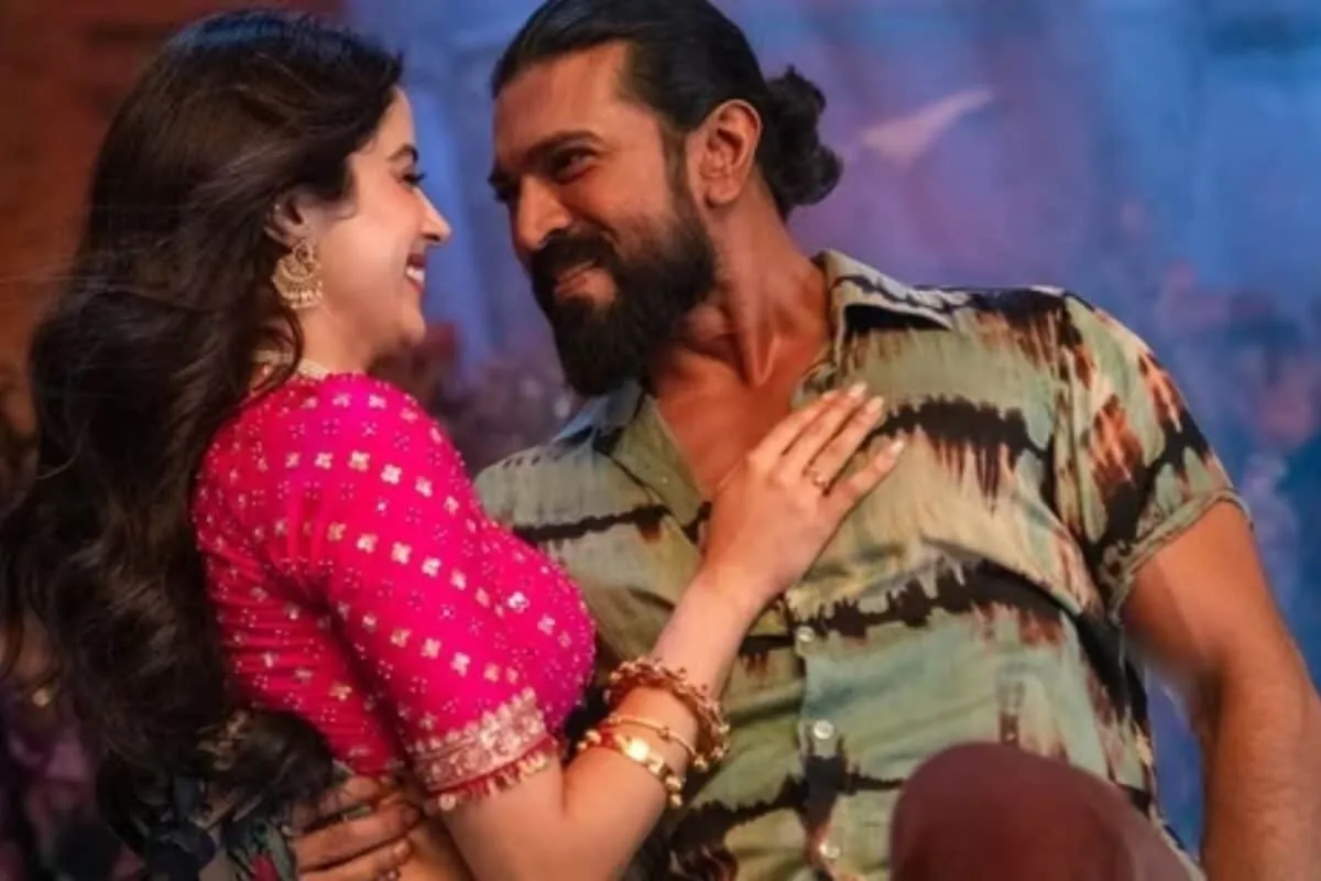 Movie tickets with varied prices, featuring Ram Charan's film Peddi and the outlines of two Indian states.