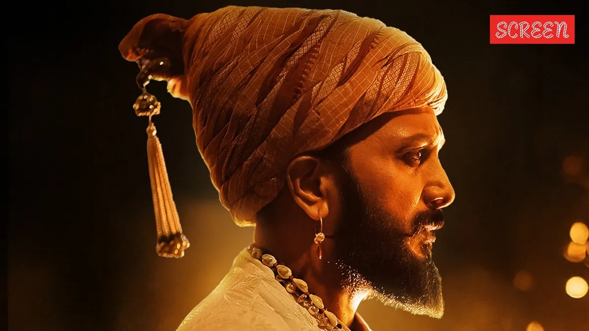 Riteish Deshmukh in a royal scene from the movie Raja Shivaji