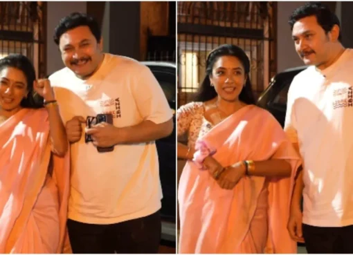Rajesh Kumar as Rosesh Sarabhai and Rupali Ganguly as Monisha Sarabhai from a reunion video.