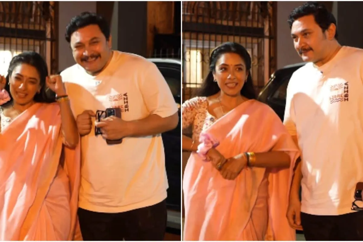 Rajesh Kumar as Rosesh Sarabhai and Rupali Ganguly as Monisha Sarabhai from a reunion video.