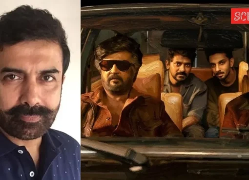 Rajinikanth and Kamal Haasan walking side-by-side with a slight smile.
