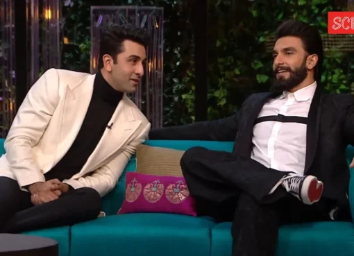 Ranveer Singh smiling and making a funny face.