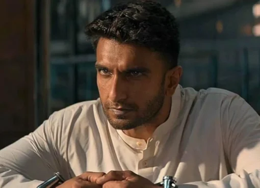 Ranveer Singh posing with a serious expression