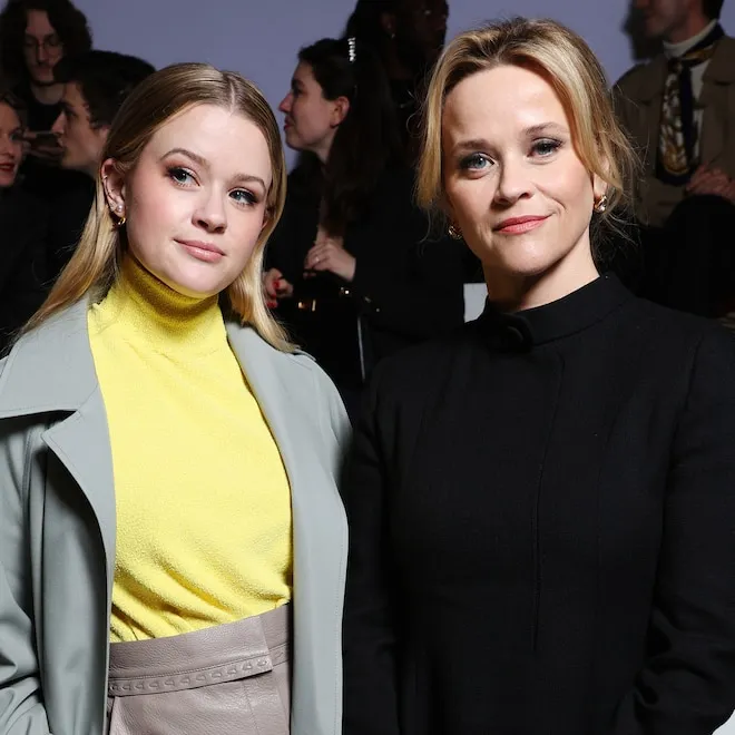 Reese Witherspoon and her daughter Ava Phillippe smiling together, showing their strong resemblance.