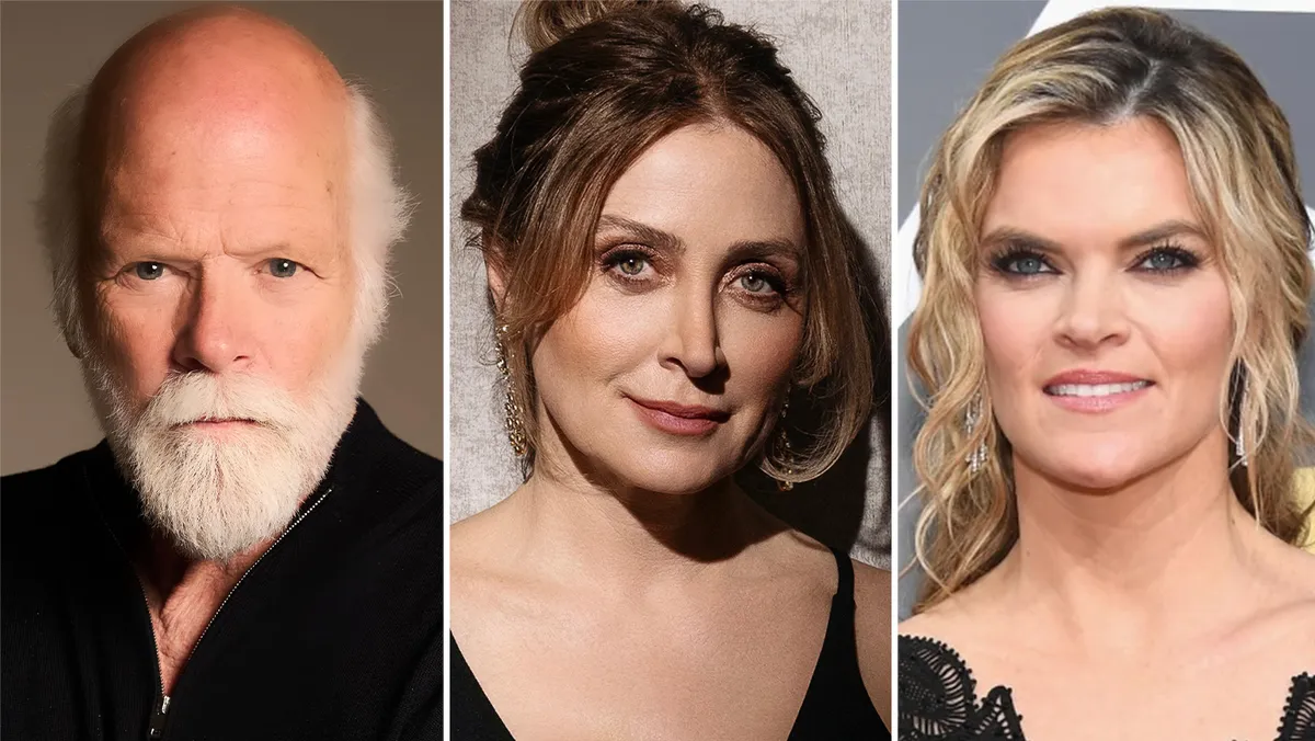 Headshots of Rex Linn, Sasha Alexander and Missi Pyle